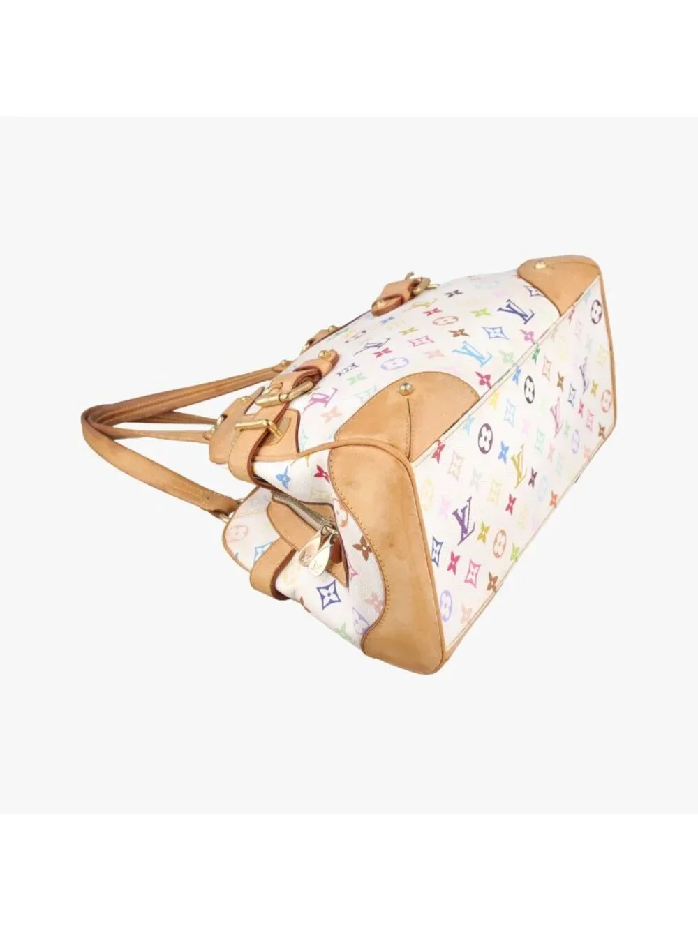 Louis Vuitton Claudia Blanc Monogram Multicolor Shoulder Bag